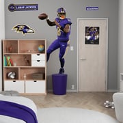 Lamar Jackson - Realbig Matte Purple Collection - Official NFL - Baltimore Ravens - Reusable Vinyl Wall Decals