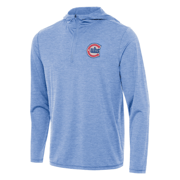 Chicago Cubs Alt Logo Light Blue Tidy Quarter Zip by Antigua