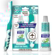 Folding Traveling Toothbrush with Toothpaste