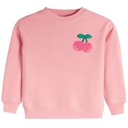 Chenille Patch Cherry Sweatshirt