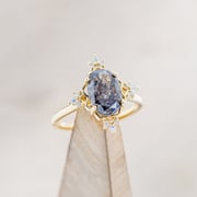 "TREVA" - ENGAGEMENT RING WITH DIAMOND ACCENTS - MOUNTING ONLY - SELECT YOUR OWN STONE