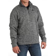 Cinch Men's Grey 1/4 Zip Sweater