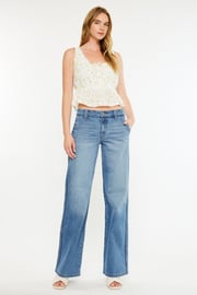 Bram Mid Rise Wide Jeans