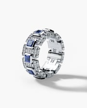 LA PAZ Gold Ring with 4.70ct Sapphires and Diamonds