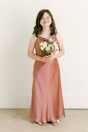 Juniors Skye Satin Dress | Made To Order