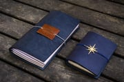 Traveler's Notebook Leather Cover - Navy Blue