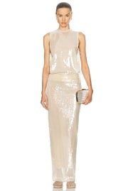 Lucent Sequin Separation Gown