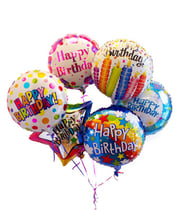 Happy Birthday Mylar Balloon Bouquet at Send Flowers