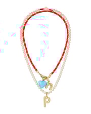 The Happy Cord Charm Necklace Duo