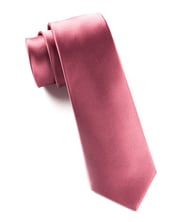 Solid Satin Dusty Rose Tie
