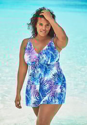 Loop Strap Two-Piece Swim Dress