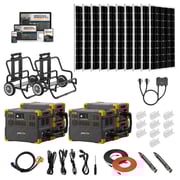 Pecron E3600 LFP 120V/240V Solar Kits - 7,200W Portable Power Station Setup + Choose Custom Solar Panel Bundle Option | 5-Year Warranty | Complete Solar Kit