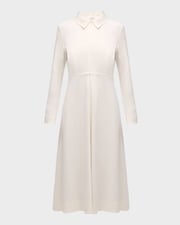Long-Sleeve Midi Shirtdress