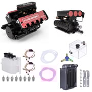 TOYAN V8 Engine FS-V800 28cc Engine Model Kit with Supercharger Accessories That Works