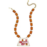 HEIDI DAUS®"Painted Desert" Crystal & Enamel Deco Necklace