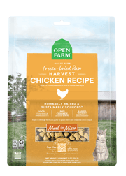 Open Farm Grain Free Harvest Chicken Recipe Freeze Dried Raw Cat Food