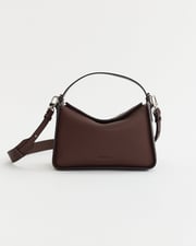 Clementine Bag: Coffee Pebbled Leather