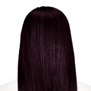 Palermo Black - Rich black hair color with hints of aubergine.