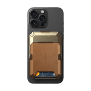 MagFlip Magnetic Wallet with Stand-Brown