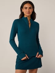 Diamonds All Day Jacquard Halley Quarter-Zip