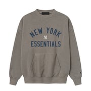 Men's New York Yankees Fear of God x MLB Warm Heather Gray Sport Fit Sweatshirt