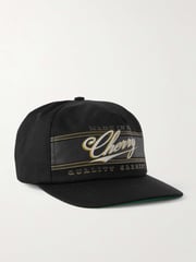 + Oracle Bull Racing Logo-Print Appliquéd Twill Baseball Cap - black - One Size