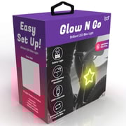 Wheelies Glow N Go Brilliant LED Star Shaped Bike Light in Box