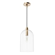Lochemeade Clear Seeded Glass 1 Light Large pendant