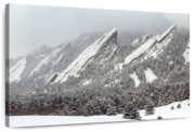 Snow On The Flatirons Wall Art