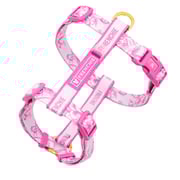 Frenchie Strap Harness - Toile- Pink