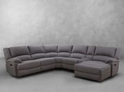 Fletcher Stain-Resistant Fabric Reclining 6 pc Sectional