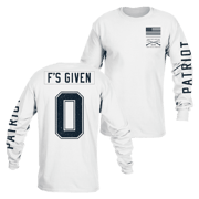 Zero F's Given Long Sleeve - White