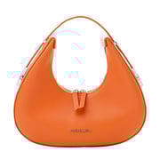 Burnt Orange Vince Camuto Leather Shoulder Bag