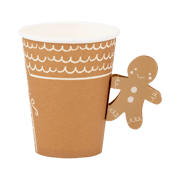 Gingerbread Handled Paper Cup