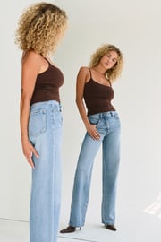 Heidi High Rise Wide Leg Jeans