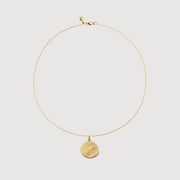Siren Muse Round Pendant Necklace