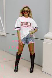 GEORGIA BULLDOGS Option Play Oversized Fashion Jersey