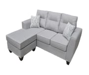 Gray Reversible Sofa Chaise