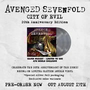 Avenged Sevenfold 'City Of Evil' 20th Anniversary Silver Nugget - Vinyl Record (PRE-ORDER)