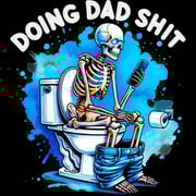 Doing Dad Shit White (DTF Transfer)