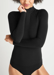 Madelyn Mock Neck Long Sleeve Shaping Bodysuit - Outlast® Seamless