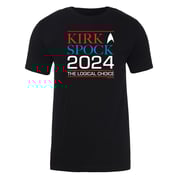 Star Trek: The Original Series Kirk & Spock 2024 Adult Short Sleeve T-Shirt