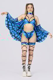 Mariposa High Cut Booty Shorts Set
