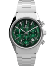 Q Timex® Falcon Eye Chronograph 40mm Stainless Steel Bracelet 