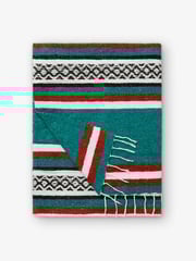 Rustic Green Cabo Mexican Blanket