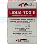 Liqua-Tox II Water Soluble Liquid Bait Pesticide - 8 x 1.68 Oz