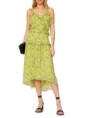 Ruffle Floral Midi Dress