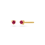 Tiny Gemstone Stud Earrings