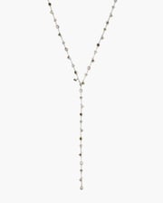 Prism Crystal Long Chain In Silver