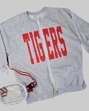 Custom Mascot Hand Cut Sweatshirt Cardigan